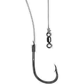 Owner American 5215-141 Ghost Leader Fluorocarbon 3Pk w/Bait Hk Sz4/0, Multi, one Size