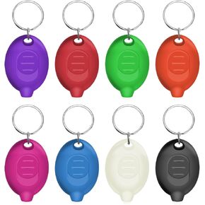 Mini LED Red Light Keychain Flashlight, Small Keychain Flashlight 12 Lumen Portable Pocket Flashlight, Ultra Bright Micro LED Flashlight Red Light Flashlight with Red Shell (6PCS)