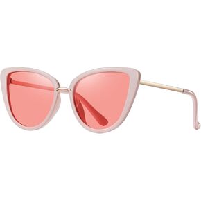 Colrea Oversized Polarized Cat Eye Sunglasses designed for Women, Retro Vintage Large Frame Sunglasses UV400 CL22003