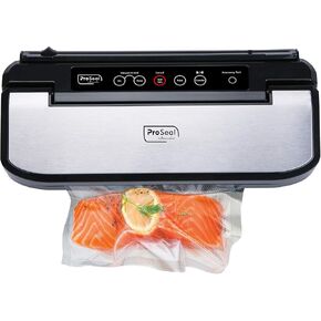 Vacuum Food Sealer Machine 11.8" Airtight Heat Seal for Dry & Moist Foods for Superior Freshness, Black