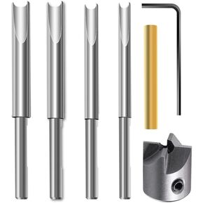 Turning Tools, Woodworking Pen Mandrel Bundle with Mandrel Saver, 2MT