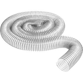 4" x 10' (4 inch diameter by 10 feet long) Ultra Flex Clear Vue Heavy Duty PVC Dust Debris and Fume Collection Hose MADE IN USA!