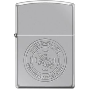 Zippo Lighter- for US Navy Top Gun Fighters Weapons School High Polish Windproof Lighter (Top Gun #Z5546)