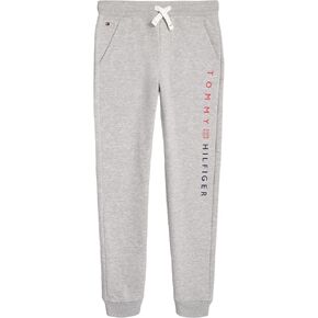 Tommy Hilfiger Boy's Script Joggers (Big Kids) Scarlet Sage MD (10-12 Big Kid)