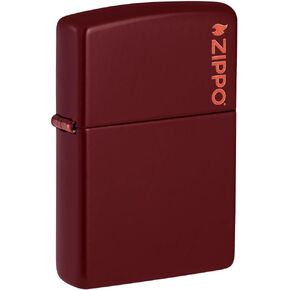 Zippo Classic Merlot Logo Pocket Lighter