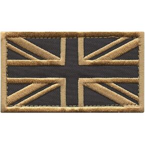 Union Jack Great Britain UK Flag Morale Tactical Badge Army Embroidery Hook Patch