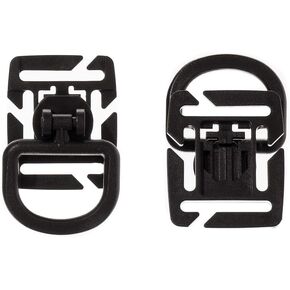 10 Pack Black Tactical Military 360 Rotation Clips - MOLLE Webbing Attachment Backpacks – Fits ¾ Inch and 1 Inch Webbing