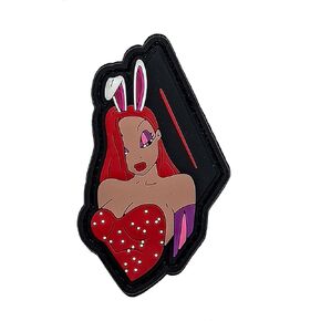 Jessica Rabbit - Parody PVC Morale Patch | Hook & Loop Backing
