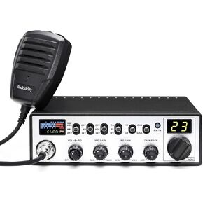 راديو Radioddity CB-900 PRO CB، راديو AM/FM المحمول مع NOAA، RX & TX لتقليل الضوضاء، قناة الطوارئ الفورية ASQ VOX 9، دعم نظام PA، تنبيه عالٍ SWR لسائقي الشاحنات