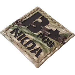 BPOS Blood Type IFAK NKDA Lasercut Patch (IR,Multicam OCP,2x2)
