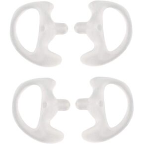 Radio Ear Mold Earmold Earbud for Two Way Raido Earpiece Air Acoustic Coil Tube Audio Insert Kits (2 Pairs,Large)