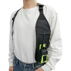 KUNN Universal Single Side Radio Shoulder Harness Holster,Two Way Walkie Talkie Holder for Motorola,Baofeng