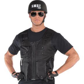 S.W.A.T. Vest Unique Police Roleplay Gear– Adult Standard Size (1 Pc.) Perfect for Cosplay, Theme Parties & Action-Packed Adventures