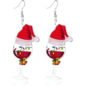 coadipress Lifelike 3D Simulation Beer Mug Dangle Drop Earrings for Women Girls Acrylic Wine Glass Earrings Funny Food JUICE Earrings Creative Party Jewelry in Kuwait
