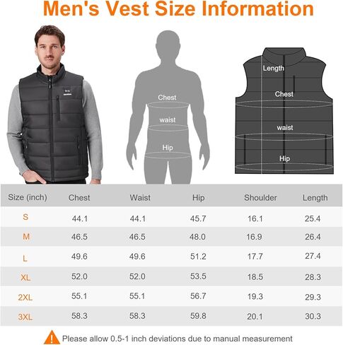 سترة ساخنة للرجال مع بطارية 16000 مللي أمبير 7.4 فولت متضمنة، سترة دافئة للرجال سترة تسخين كهربائية قابلة لإعادة الشحن in Kuwait