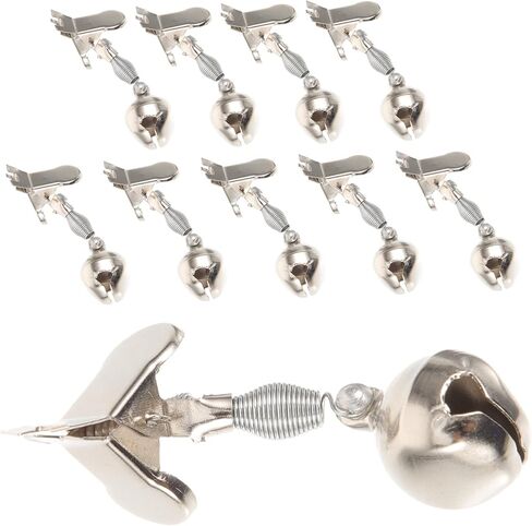 Milisten 10pcs Metal Bell Alarm Bells for Fishing Bait Alarm Bells Fishing Rod Alarm Bell Fishing Rod Bells Portable Fishing Rod Sea Fishing Warning Bells Fishing Accessories Ordinary in Saudi Arabia