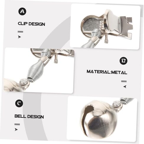 Milisten 10pcs Metal Bell Alarm Bells for Fishing Bait Alarm Bells Fishing Rod Alarm Bell Fishing Rod Bells Portable Fishing Rod Sea Fishing Warning Bells Fishing Accessories Ordinary in Saudi Arabia