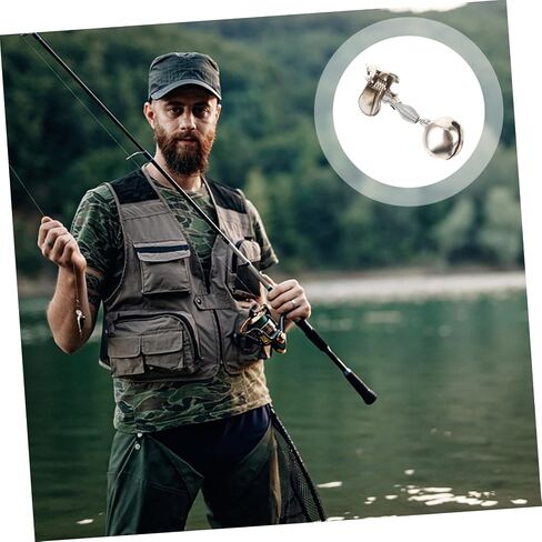 Milisten 10pcs Metal Bell Alarm Bells for Fishing Bait Alarm Bells Fishing Rod Alarm Bell Fishing Rod Bells Portable Fishing Rod Sea Fishing Warning Bells Fishing Accessories Ordinary in Saudi Arabia