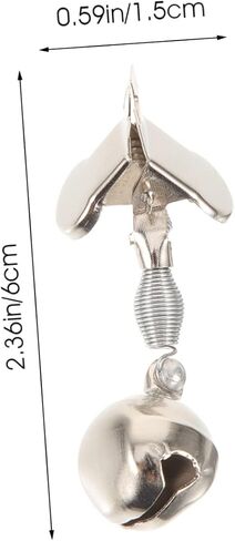 Milisten 10pcs Metal Bell Alarm Bells for Fishing Bait Alarm Bells Fishing Rod Alarm Bell Fishing Rod Bells Portable Fishing Rod Sea Fishing Warning Bells Fishing Accessories Ordinary in Saudi Arabia