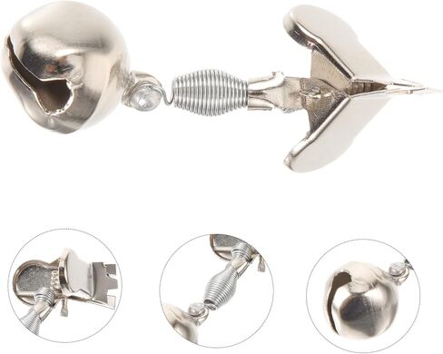 Milisten 10pcs Metal Bell Alarm Bells for Fishing Bait Alarm Bells Fishing Rod Alarm Bell Fishing Rod Bells Portable Fishing Rod Sea Fishing Warning Bells Fishing Accessories Ordinary in Saudi Arabia