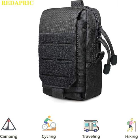 Tactical EDC bag, Molle multifunctional small bag, gadget organizer cell phone holder waist bag, camping hiking cycling climbing with compact bag in Saudi Arabia