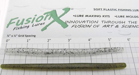 مجموعة أدوات صنع الطعم الضيق من البلاستيك الناعم مقاس 5-1/2 بوصة - هدية صياد السمك - Fusion X Fishing 2155MC Slim StiX in Kuwait