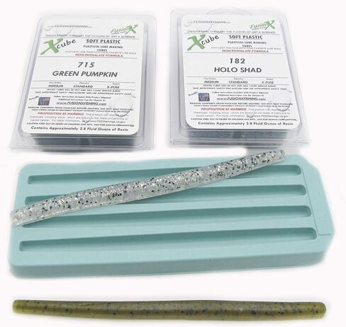 مجموعة أدوات صنع الطعم الضيق من البلاستيك الناعم مقاس 5-1/2 بوصة - هدية صياد السمك - Fusion X Fishing 2155MC Slim StiX in Kuwait