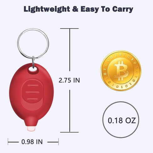 Mini LED Red Light Keychain Flashlight, Small Keychain Flashlight 12 Lumen Portable Pocket Flashlight, Ultra Bright Micro LED Flashlight Red Light Flashlight with Red Shell (6PCS) in Saudi Arabia