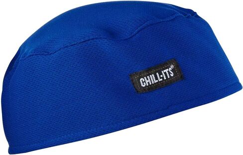 Ergodyne Chill Its 6630 Skull Cap, Lined with Terry Cloth Sweatband, Sweat Wicking, Blue in Saudi Arabia