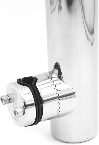 Set of 2 316 Stainless Steel Fishing Rod Holders Clamp On Rails Mounting 19-25mm Rail Mounted Marine Grade for Boat Yacht in Saudi Arabia