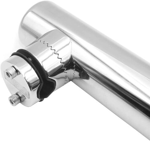 Set of 2 316 Stainless Steel Fishing Rod Holders Clamp On Rails Mounting 19-25mm Rail Mounted Marine Grade for Boat Yacht in Saudi Arabia