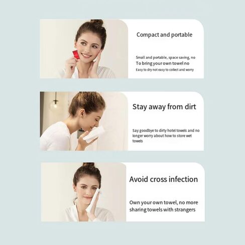 20 Pcs Compressed Towel Tablets Disposable Portable Towel for Outdoor Travel Camping Hiking Sport Hotel Beauty Salon Soft Durable Reusable Thicker Style PA-010 in Saudi Arabia
