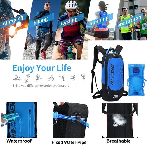 Croogo Hydration Packs,Hydration Backpack with 2L Hydration Bladder,Bicycle Daypack Waterproof Breathable Bag for Climbing in Saudi Arabia