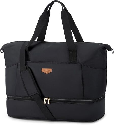 Missnine Expandable Weekender Bag for Women, Travel Duffel Bag, 50L Carry on Overnight Bag with Shoes Compartment for Travel, Gym, Labor and Delivery, Mom Hospital Bags in Kuwait