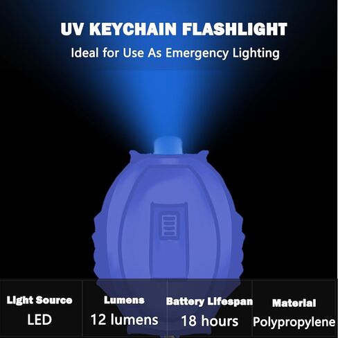 Mini LED Red Light Keychain Flashlight, Small Keychain Flashlight 12 Lumen Portable Pocket Flashlight, Ultra Bright Micro LED Flashlight Red Light Flashlight with Red Shell (6PCS) in Kuwait