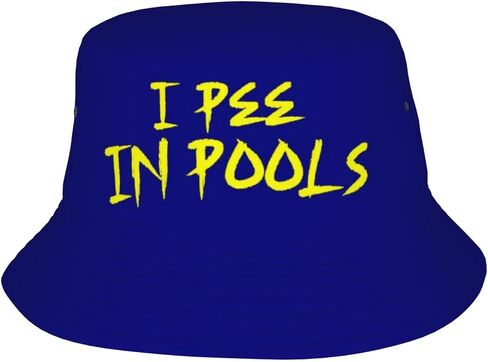 قبعة دلو I Pee in Pools للجنسين، قبعة صياد الفكاهة المضحكة للسفر والشاطئ وقبعات الشمس لأغطية الرأس في الهواء الطلق in Saudi Arabia