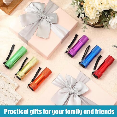 48 Pcs Mini Flashlights Bulk, Bright Aluminum Handheld Flash Light with Lanyard, Small LED Flashlights for Kids Night Reading Emergency Hurricane Camping Hiking Party Favors(Classic Color) in Saudi Arabia