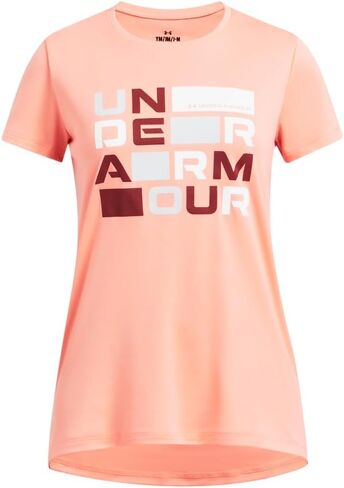 Under Armour Girls' Tech Block Logo Short Sleeve T Shirt in Kuwait