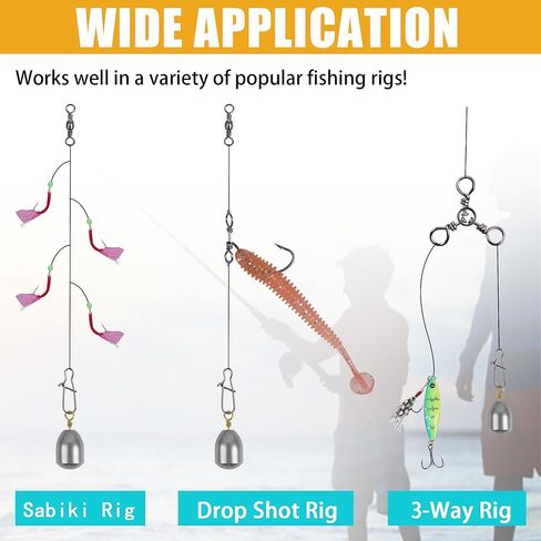 Fishing Weight Sinker,21pcs/50pcs Iron Weights Kit Assorted Size Bass Casting Sinker with Ring Water Drop Weight for Freshwater Saltwater Fishing in Kuwait