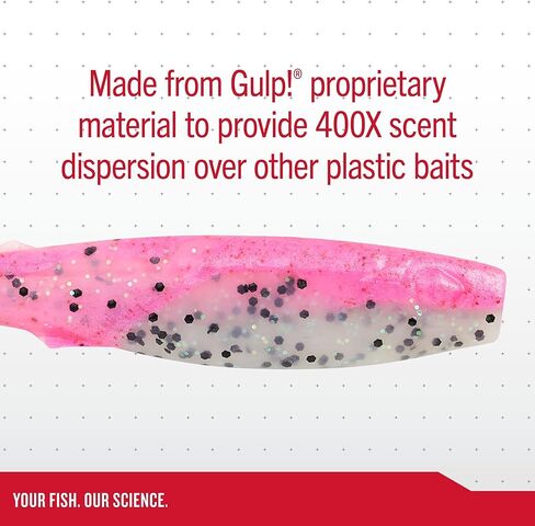 Berkley Gulp! Paddleshad Fishing Bait, Purple Shiner, 4in, Extreme Scent Dispersion, Realistic Baitfish Profile, Ideal for Bass, Trout, Walleye, Pike and More in Kuwait
