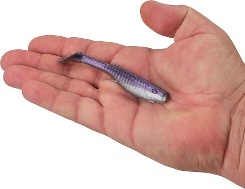 Berkley Gulp! Paddleshad Fishing Bait, Purple Shiner, 4in, Extreme Scent Dispersion, Realistic Baitfish Profile, Ideal for Bass, Trout, Walleye, Pike and More in Kuwait