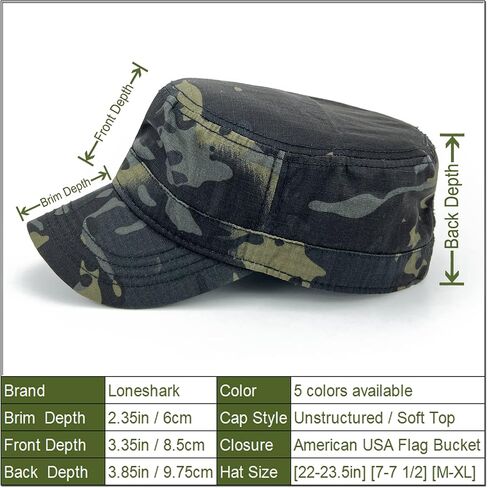 Mens Waterproof Camo Cadet Army Hats American Flag Buckle Womens Quick Dry Flat Top Military OCP Patrol Corps Caps in Saudi Arabia