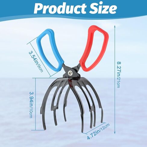 قابض السمك، 2024 ترقية جديدة 3 كماشة سمك مخلب، قابض سمك معدني متعدد الوظائف بثلاثة أسنان مشبك سمك لصيد الأسماك in Kuwait