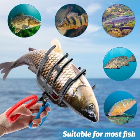 قابض السمك، 2024 ترقية جديدة 3 كماشة سمك مخلب، قابض سمك معدني متعدد الوظائف بثلاثة أسنان مشبك سمك لصيد الأسماك in Kuwait