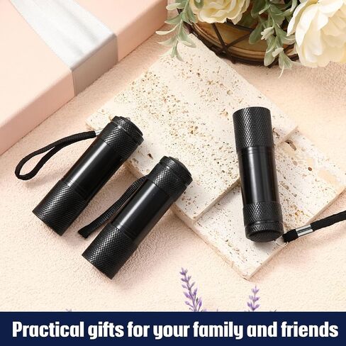 48 Pcs Mini Flashlights Bulk, Bright Aluminum Handheld Flash Light with Lanyard, Small LED Flashlights for Kids Night Reading Emergency Hurricane Camping Hiking Party Favors(Classic Color) in Saudi Arabia