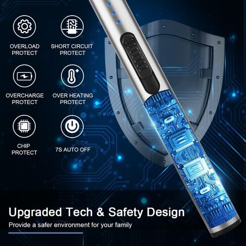 ولاعة كهربائية من سوبروس، مقاومة للرياح وعديمة اللهب، ولاعة USB قابلة لإعادة الشحن مع قفل أمان in Saudi Arabia