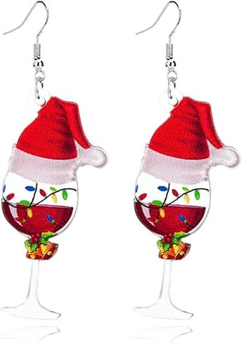 coadipress Lifelike 3D Simulation Beer Mug Dangle Drop Earrings for Women Girls Acrylic Wine Glass Earrings Funny Food JUICE Earrings Creative Party Jewelry in Kuwait