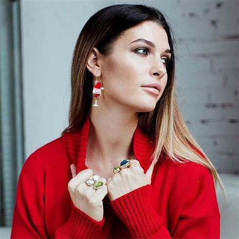 coadipress Lifelike 3D Simulation Beer Mug Dangle Drop Earrings for Women Girls Acrylic Wine Glass Earrings Funny Food JUICE Earrings Creative Party Jewelry in Kuwait