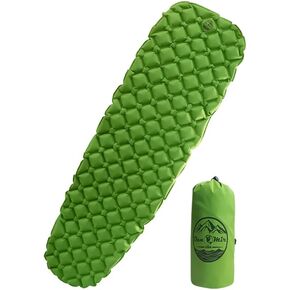 Camping Sleeping Pad - Ultralight Inflatable Camping Mattress for Hiking; Backpacking Camping Gear Must Have; Includes Carry Bag, Repair Kit; Compact Camping Mat and Portable Truck Bed Mattress
