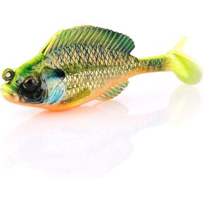 Savage Gear Structure Gill Fishing Bait, 1/2 oz, Chartreuse Gill, Realistic Contours, Colors and Movement, Durable Construction, Weedless Design, Photoprint Finish